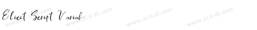 Elicit Script Variab字体转换